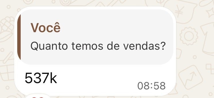 Mensagem: 537k em vendas